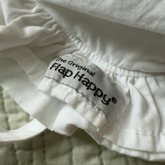 Flap Happy Double Ruffle Hat Size XS Sun Protection Baby Hat Tie Original - Picture 5 of 6